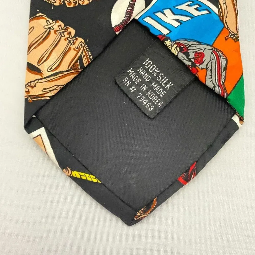 #5587 Addiction Men's Vintage Novelty Sports Baseball Necktie, Tie 58X4